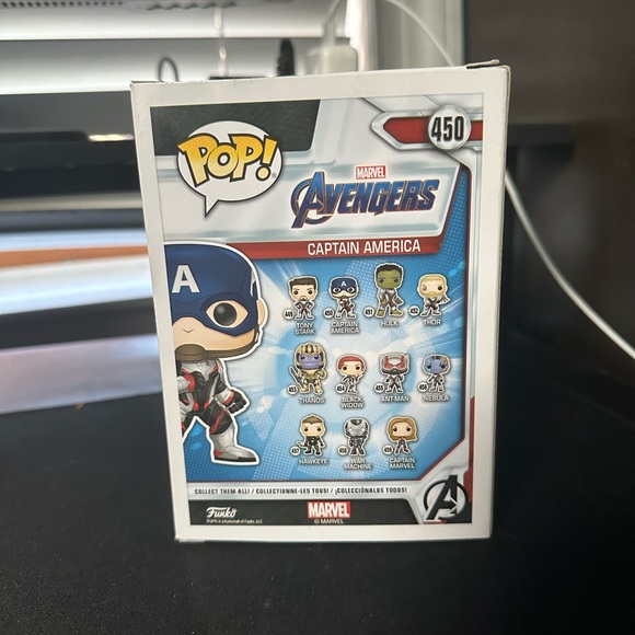 Avengers Captain America Funko Pop! Vinyl Figure #450 - Picture 3 of 4